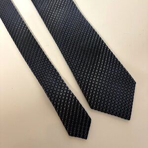 Kenneth Cole Reaction Silk Tie Blue Pattern Mens Necktie Office Classic Dad Gift